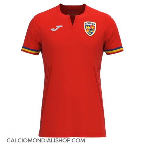 Maglie da calcio Romania Seconda Maglia Europei 2024 Manica Corta